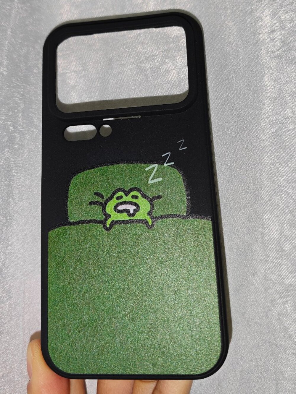 Cute Sleeping Frog Foldable Phone Case
